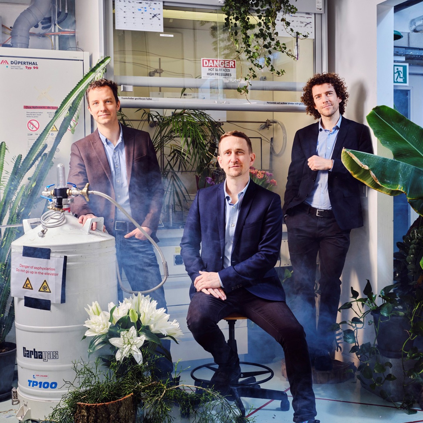 Dr. F. Héroguel, Dr. R. Buser, Pr. J Luterbacher - co-CEOs & co-founders